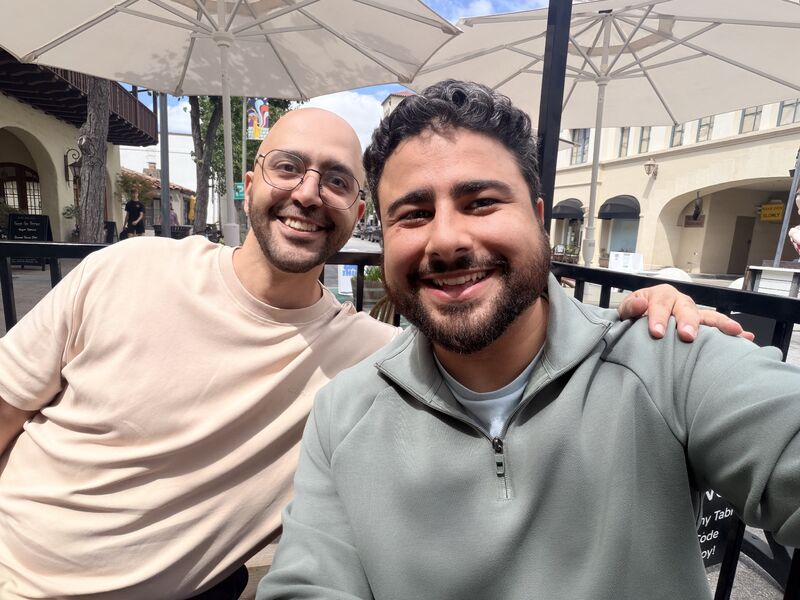 Milad Alucozai with Astrocade co-founder Ali Sadeghian