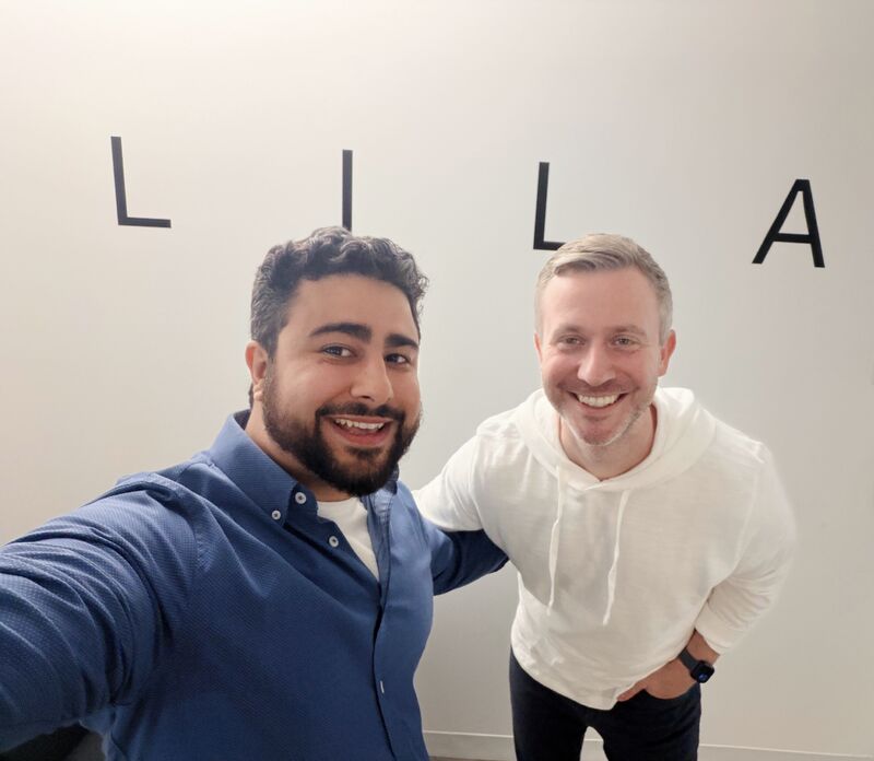 Milad Alucozai with Andy Beam at Lila Sciences