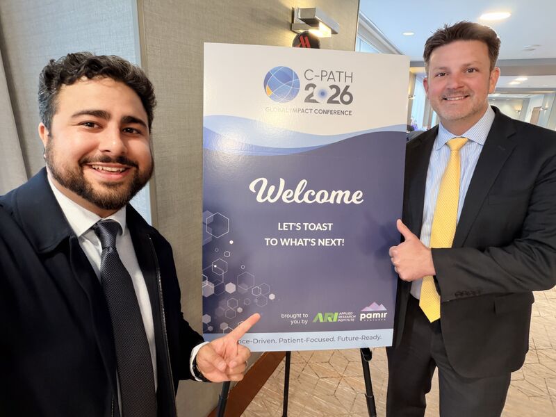 At the Pamir Ventures event in Washington with Andrew Kossack of the Applied Research Institute