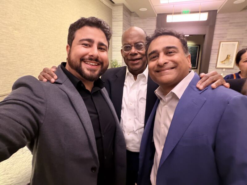 With Roger Ferguson and Anand Subramanian at the dinner