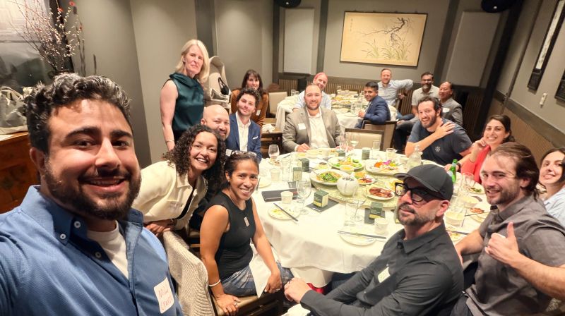 Founders, university leaders and investors at the Third Coast Foundry launch dinner